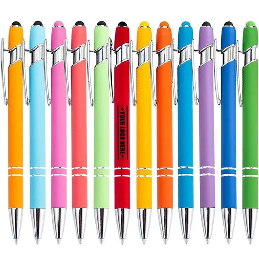 Rubberized Soft Touch Ballpoint Metal Pen