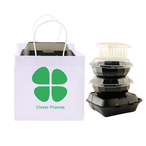 Square Kraft Paper Wide Gusset Takeout Bag