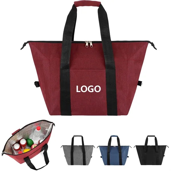 Collapsible Zipper Cooler Tote