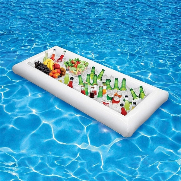 Pool Party Drink Holder Inflatable Buffet Bar Serving Tray
