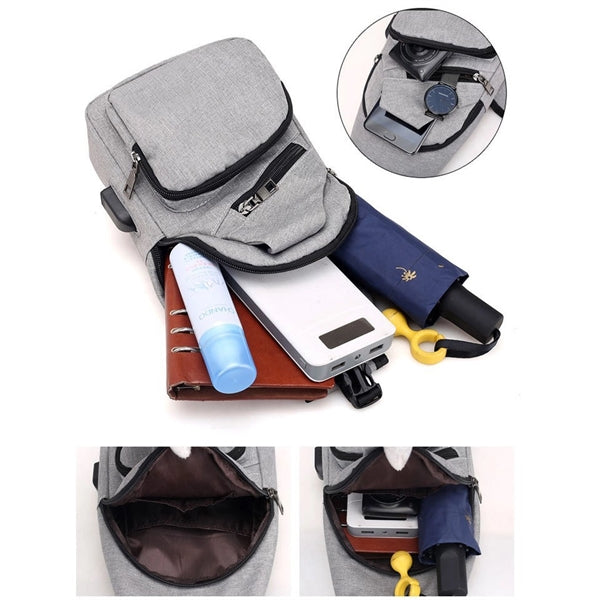 USB Charging Crossbody Backpack
