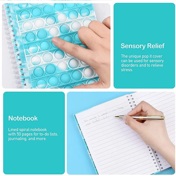 Pop Bubble Fidget Notebook and Toy