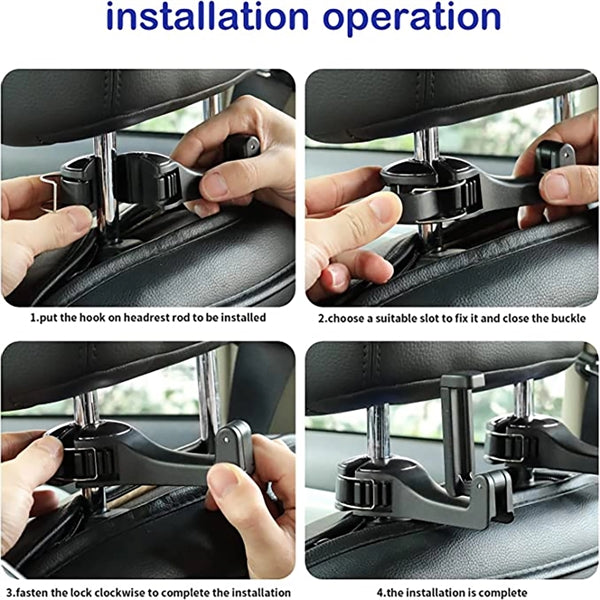Car Headrest Hidden Hook
