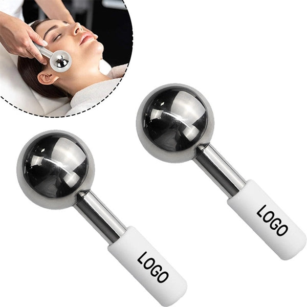 Stainless steel face massage care ice ball