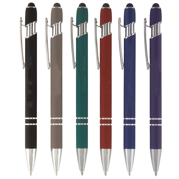 Ballpoint Pen With Soft Touch Click Metal
