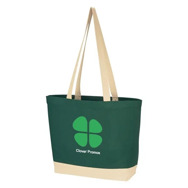 Two-tone Canvas Cotton Tote Bag