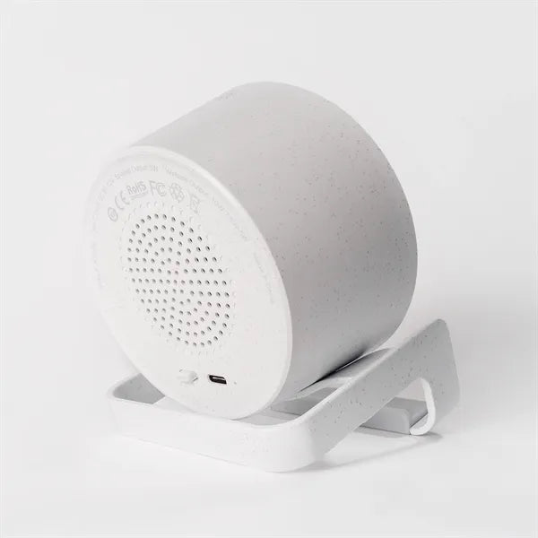 WheatStraw Eco Spotlight Bluetooth Speaker & Qi Phone Stand