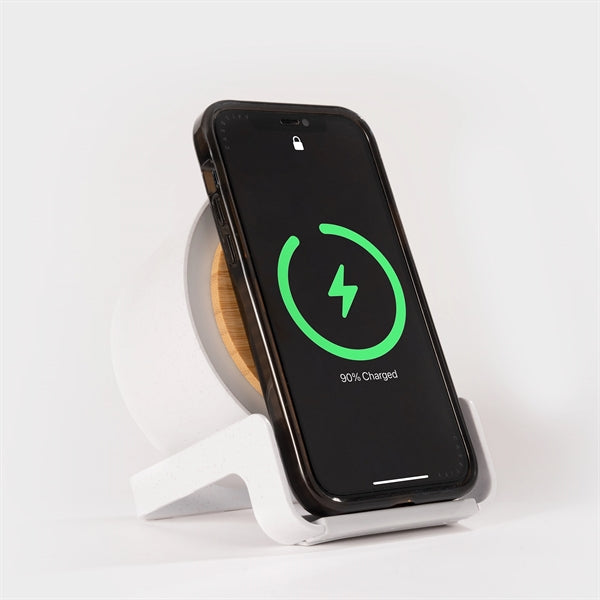 WheatStraw Eco Spotlight Bluetooth Speaker & Qi Phone Stand