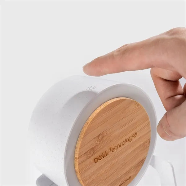 WheatStraw Eco Spotlight Bluetooth Speaker & Qi Phone Stand