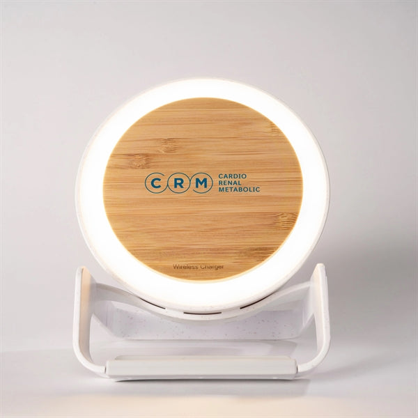 WheatStraw Eco Spotlight Bluetooth Speaker & Qi Phone Stand