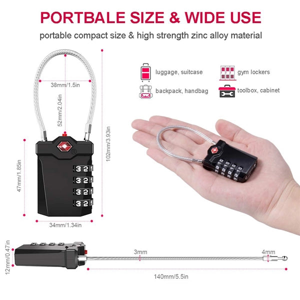 Tsa Approved Luggage Locks