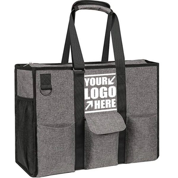Utility Water Resistant Zipper Tote Bag