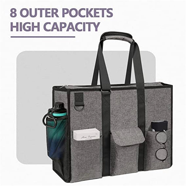 Utility Water Resistant Zipper Tote Bag