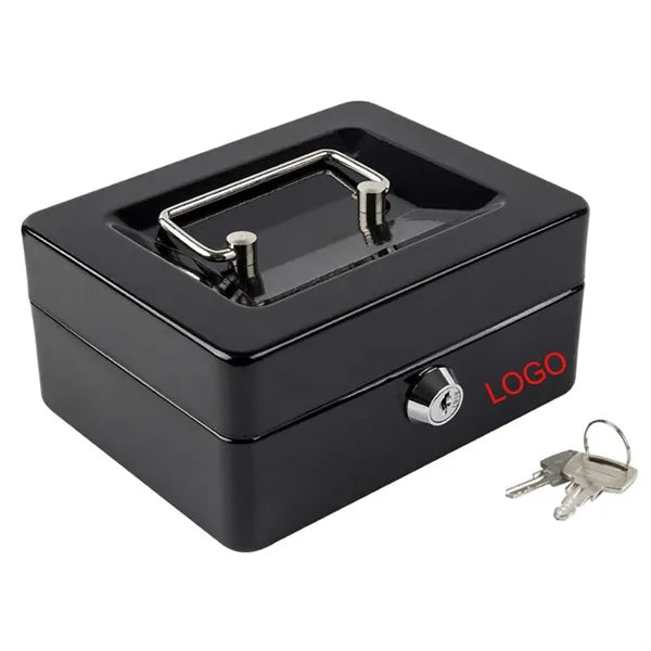 Storage Metal Cash Box With Lock