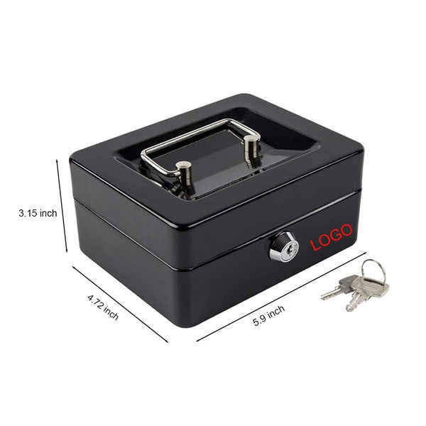 Storage Metal Cash Box With Lock
