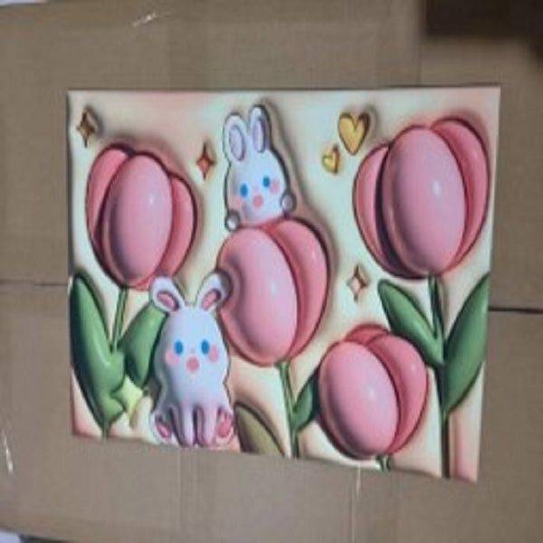 3D rubber floor mat