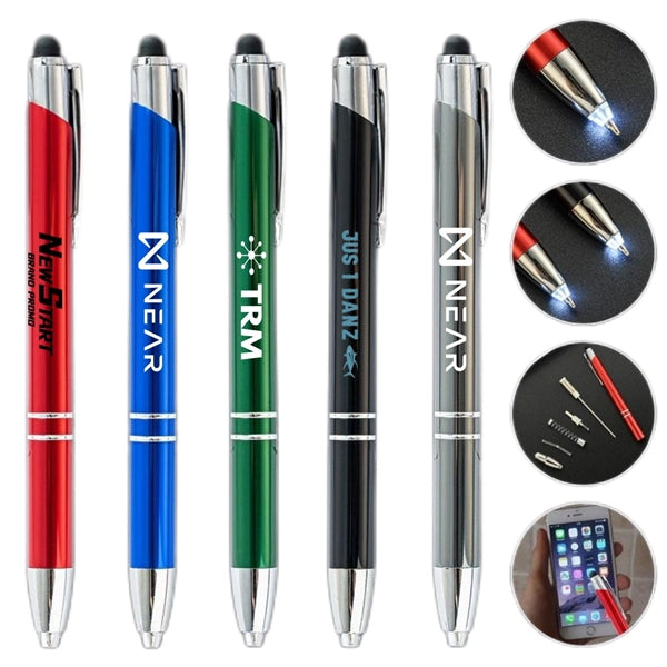 2-in-1 Stylus Retractable Ballpoint Pen