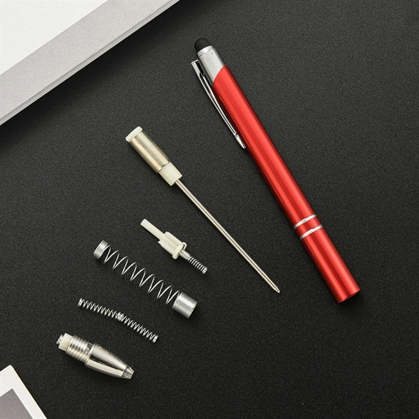 2-in-1 Stylus Retractable Ballpoint Pen