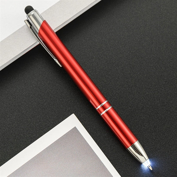 2-in-1 Stylus Retractable Ballpoint Pen