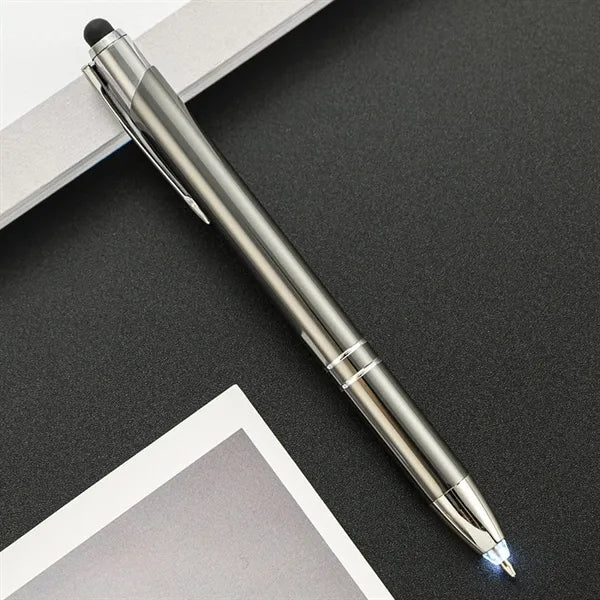 2-in-1 Stylus Retractable Ballpoint Pen