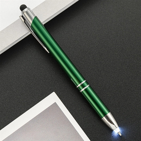 2-in-1 Stylus Retractable Ballpoint Pen