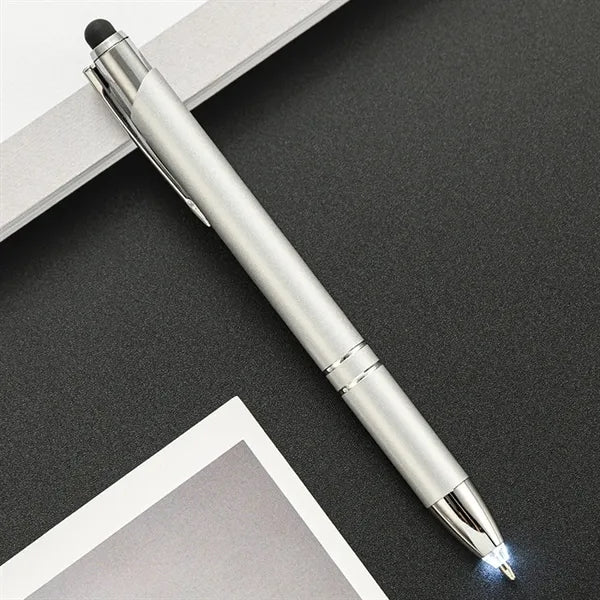 2-in-1 Stylus Retractable Ballpoint Pen