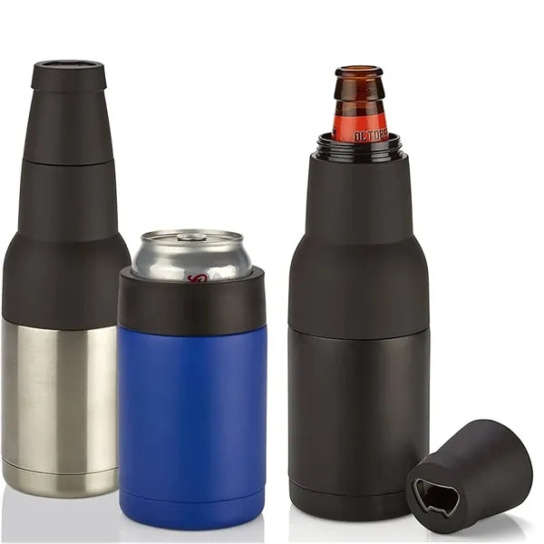 12oz. 3 in1 Beer Can Cooler Holder w/ Built-in Opener