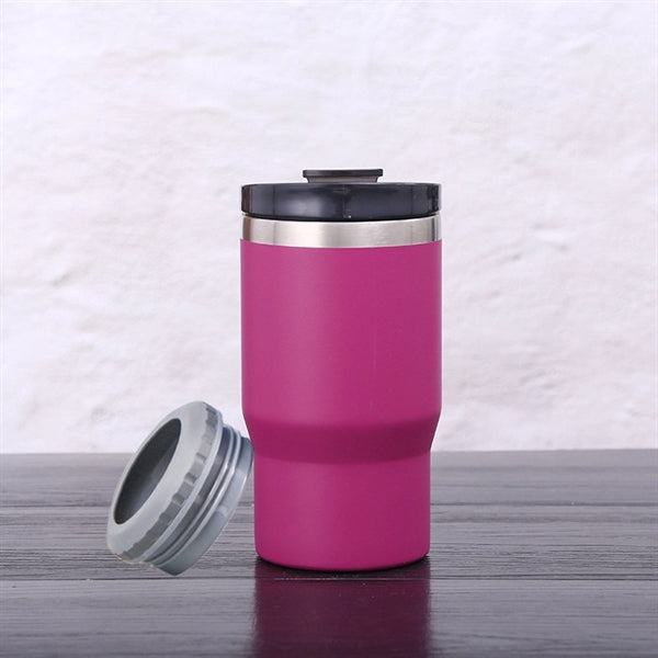 14oz. 4-in-1 Beer/ Bottle Can Cooler Holder w/ 2 Lids