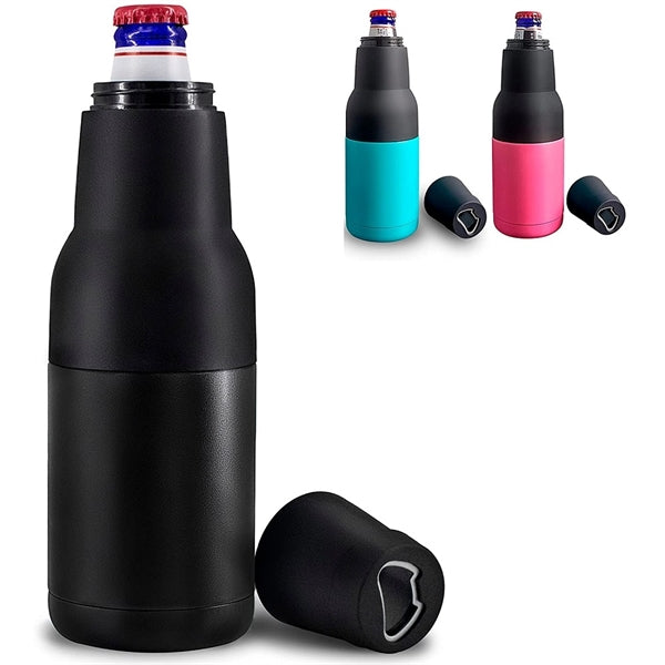 12oz. 3-in-1 Beer Can Cooler Holder w/ Built-in Opener