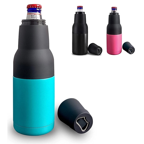 12oz. 3-in-1 Beer Can Cooler Holder w/ Built-in Opener