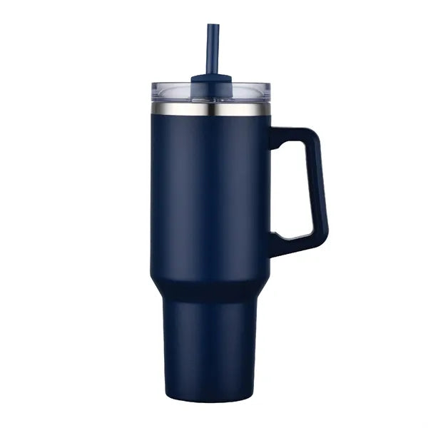 40oz. Travel Stainless Vacuum Insulated mug w/ handle