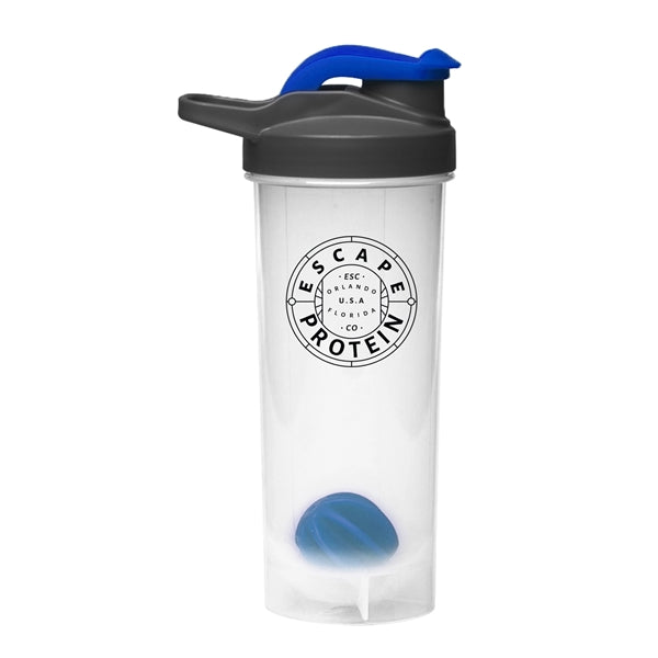 24 oz. Plastic Shaker (2 Color Imprint)