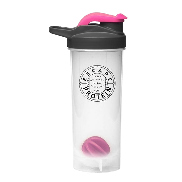 24 oz. Plastic Shaker (2 Color Imprint)
