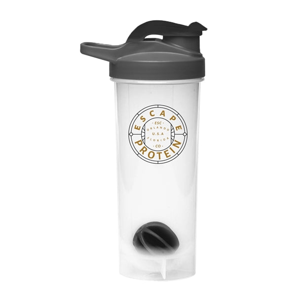 24 oz. Plastic Shaker (2 Color Imprint)