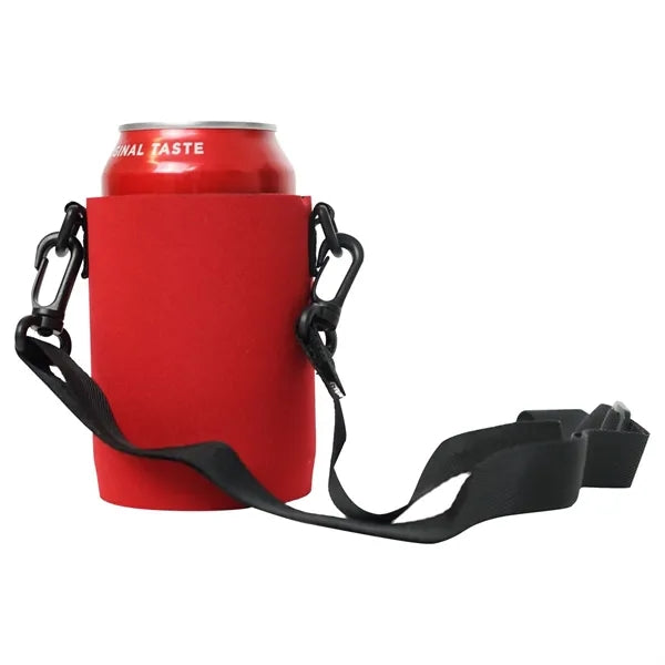 Neoprene Can With Strap Coolie