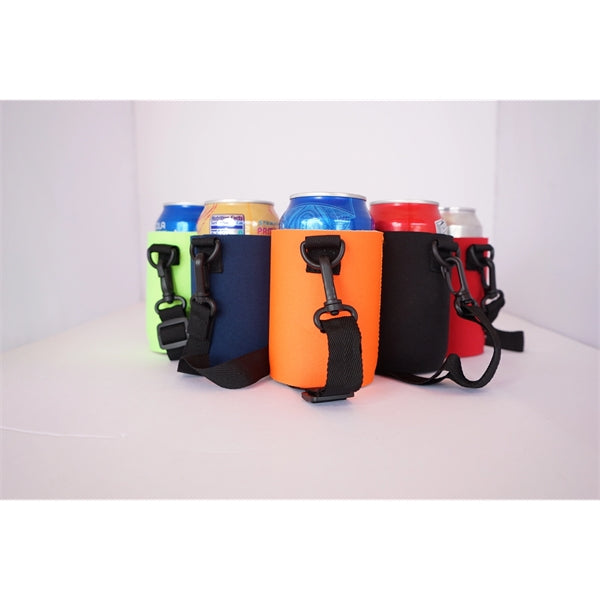 Neoprene Can With Strap Coolie