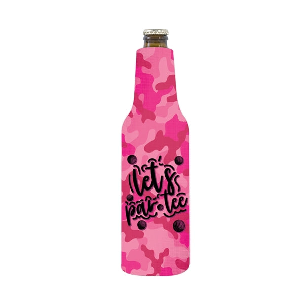 Full Color Zipper Fabric Bottle Coolie