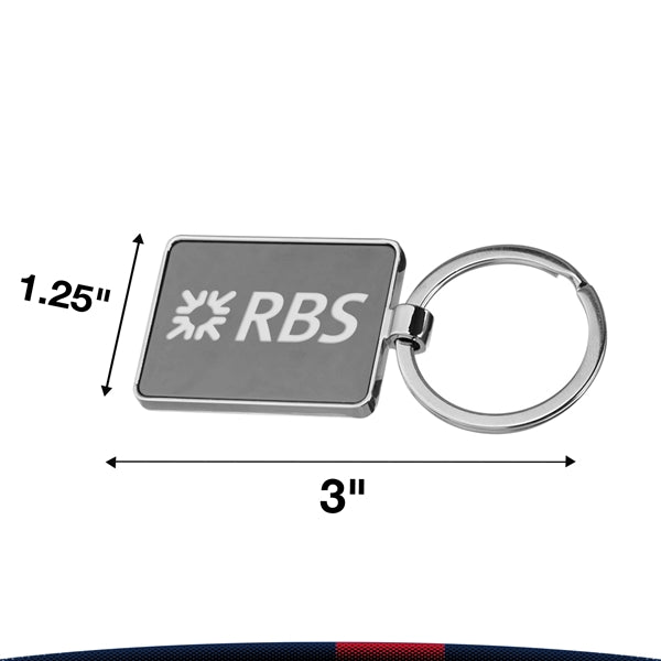 Croi Rectangular Metal Keychains