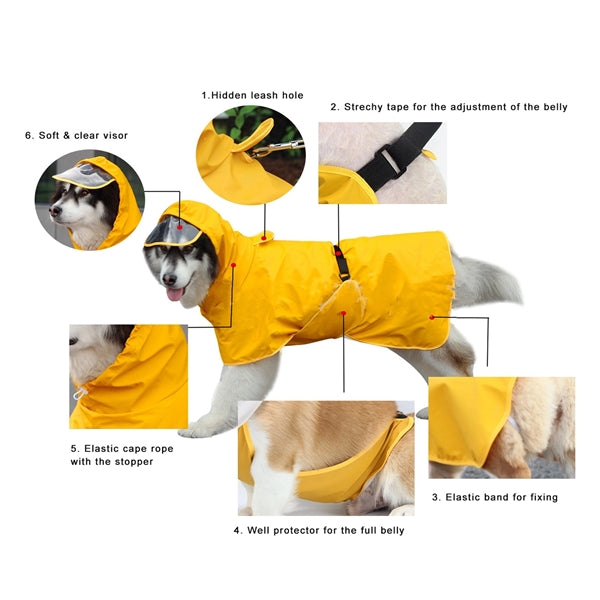Waterproof Rain Coat Dog