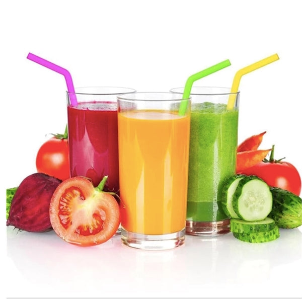 Silicone Flexible Bend Smoothies Straw