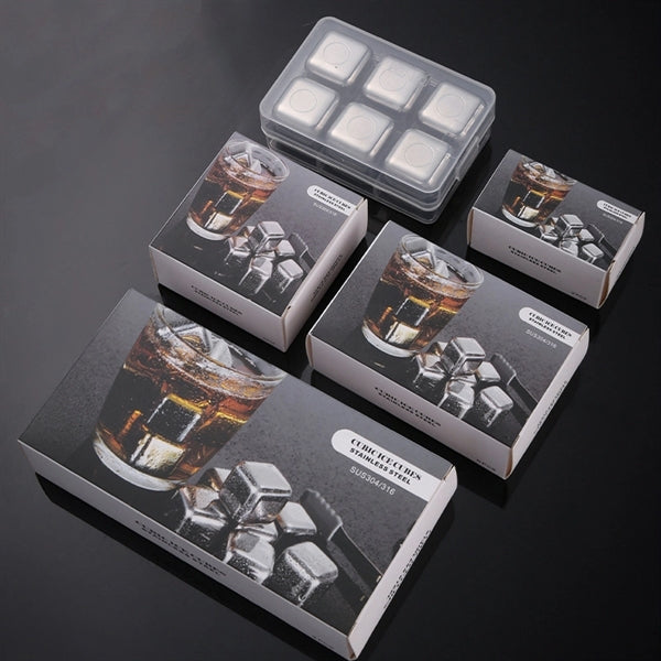 Stainless Steel Ice Cubes for Whiskey