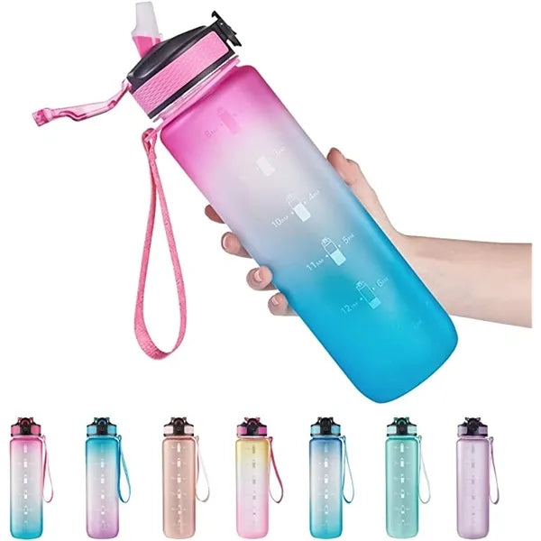 With Time Marker Sports Water Bottle