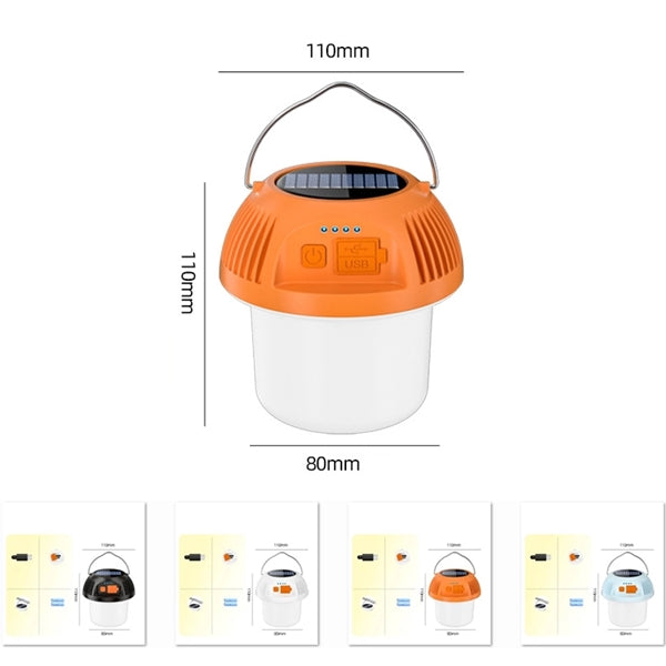 Solar Type-C Rechargeable LED Camping Lantern Tent Light