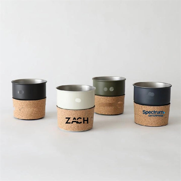 Raw Cork Leather Cup Sleeve