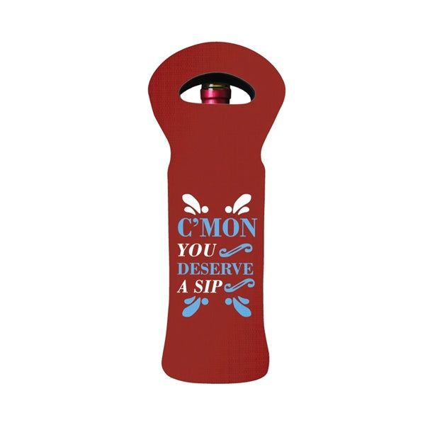 Full Color Neoprene Wine Tote Bag