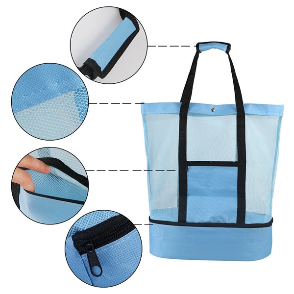 Beach Cooler bag With Mesh Tote