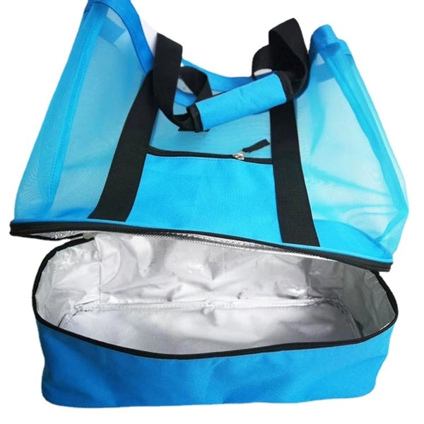 Beach Cooler bag With Mesh Tote