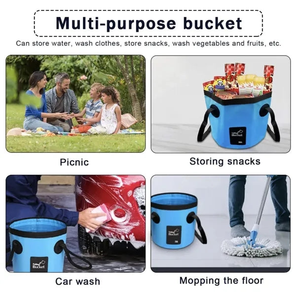 Portable Fishing Car Wash Water Outdoor Collapsible Bucket