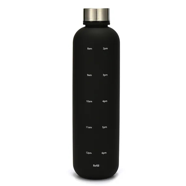 32oz Water Bottle with Times to Drink