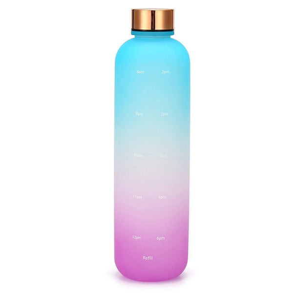32oz Water Bottle with Times to Drink